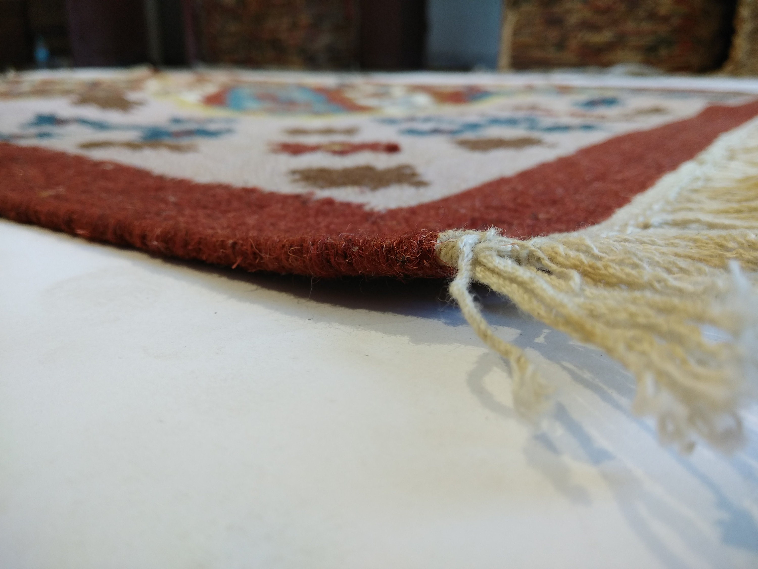 Handmade Turkish Wool Cotton Area Rug Home Decorative Dhurrie Etsy