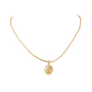 Handmade Aquamarine Pendant Necklace: Gold Plated Sterling Silver