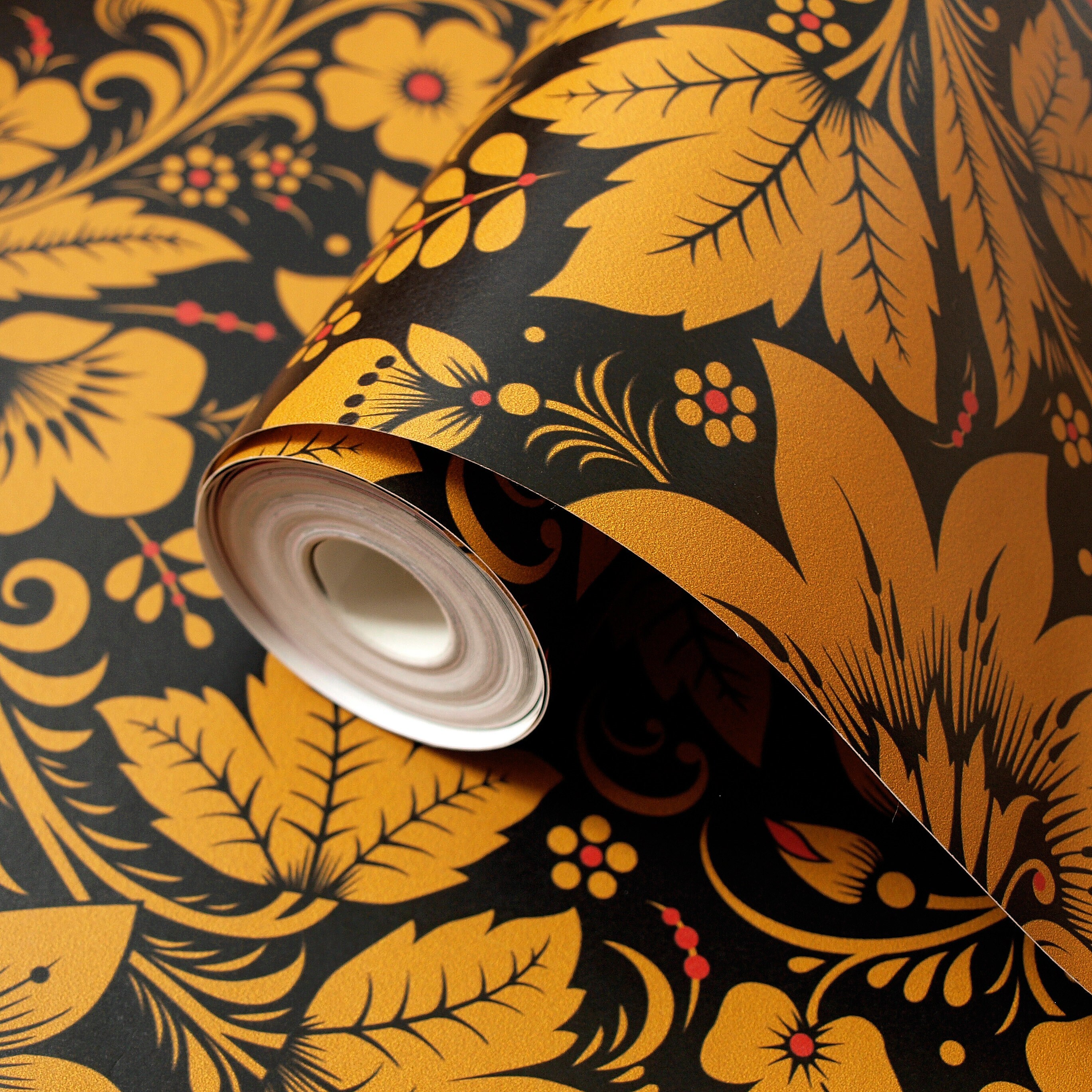 Wallpaper, Bathroom Wallpaper, Wall Decor, Dark Wallcoverings, Floral ...