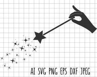 Download Fairy wand svg | Etsy