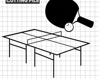 Table Tennis Svg Etsy
