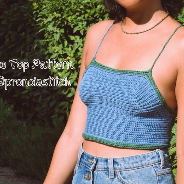 Dolce Top crochet pattern | crochet crop top pattern