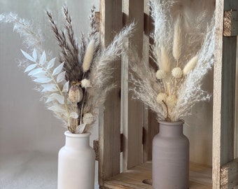 Small Vase with Dried Flower Options | Handmade Vase | Jesmonite | Bud Vase | Dried Flower Vase | Bud Vase | milk bottle vase | Home Gift
