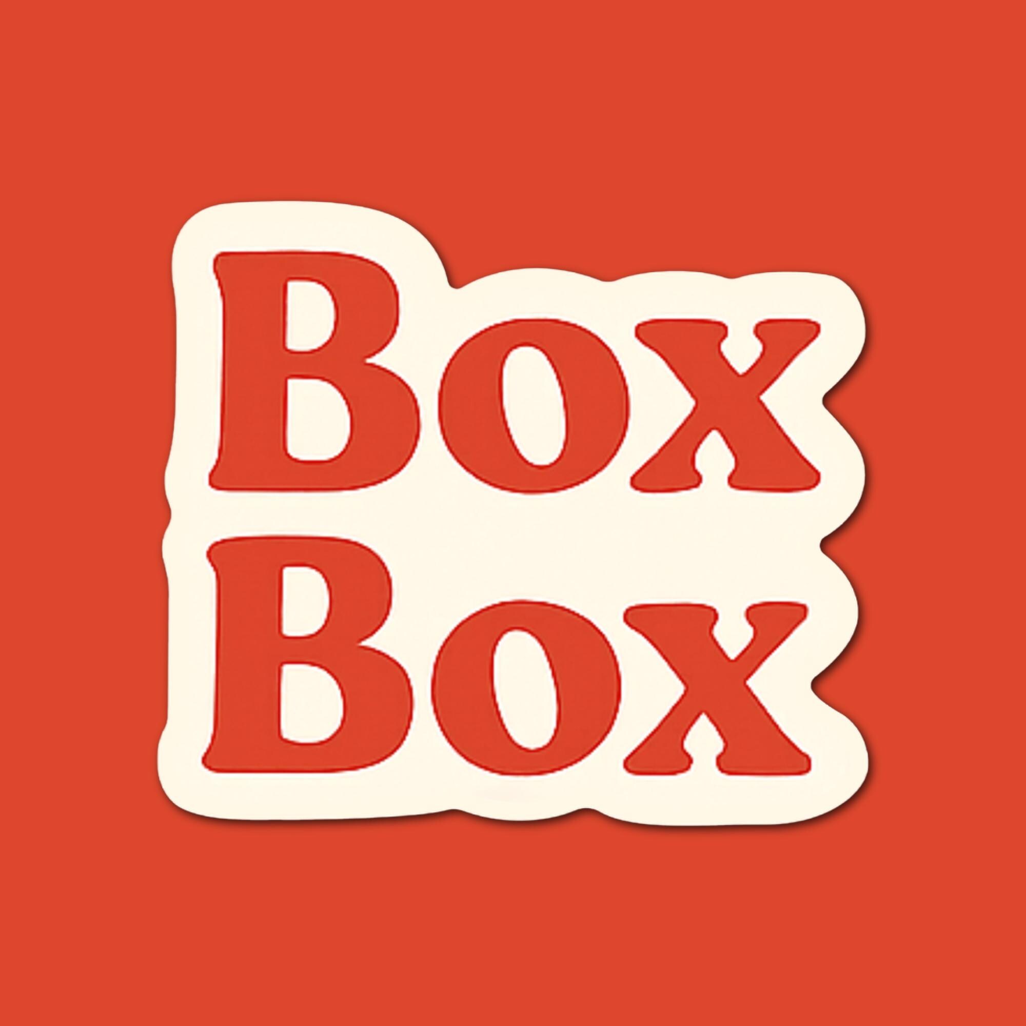 Box Box Sticker F1 Inspired Funny Decal Gift for Formula 1 Fans - Etsy ...