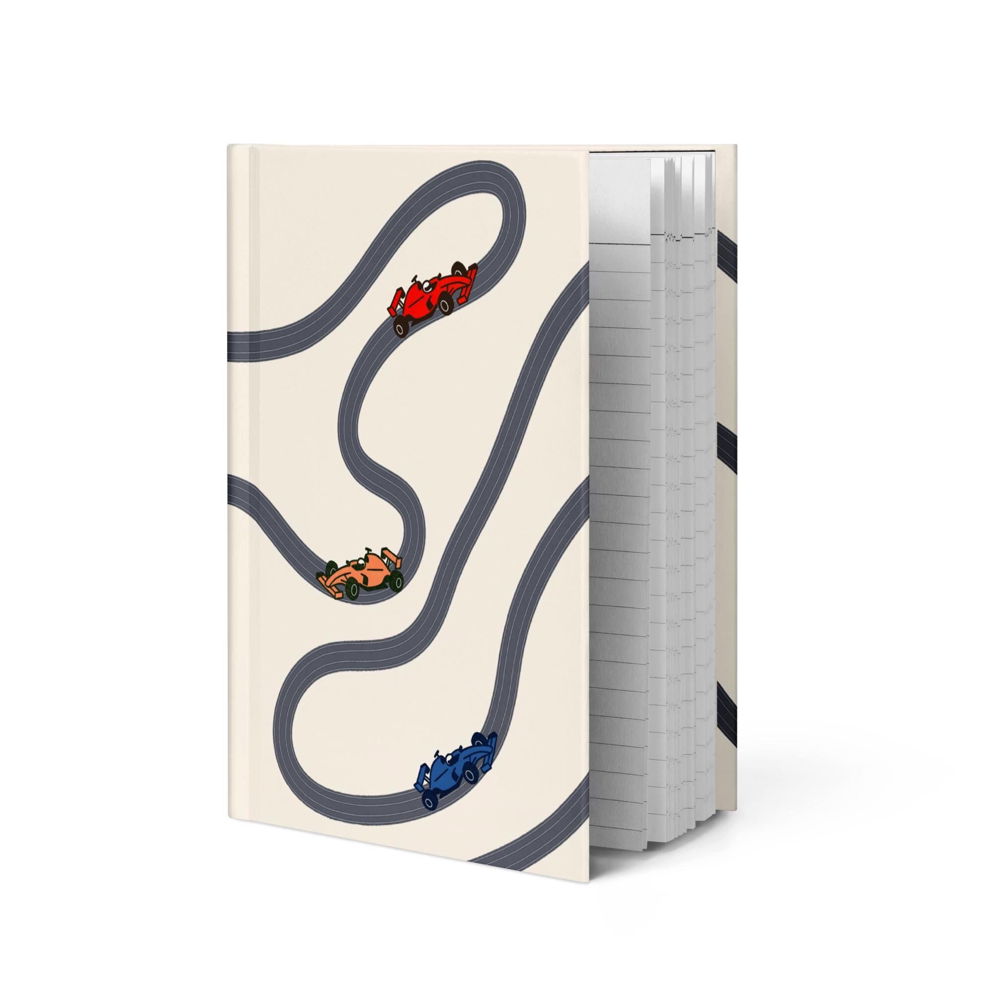Racing Track Notebook F1 Inspired Hardcover Diary, Motorsport Gift for ...