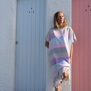 Natural Changing Robe - Beach Cover Up - 100% Cotton - Flow