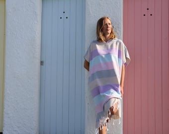 Natural Changing Robe - Beach Cover Up - 100% Cotton - Flow