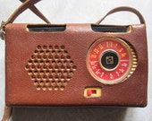 1x Soviet USSR Vintage Radio quot Gauja quot 1961 year Passport Leather Case