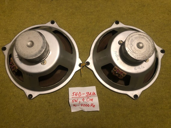 2x ヴィンテージ ソビエト レア スピーカー 5GD-9A/B (アルニコ 