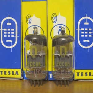 2x Vintage RFT ECC85 / 6AQ8 / 6L12 / 12AT7 DOUBLE TRIODE (New, Nos, Boxed) 70s