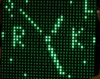 1x NEUES grünes Punktmatrix-Plasma-Nixie-Panel-Display IGG1-32/32L in Boxed VFD Arduino