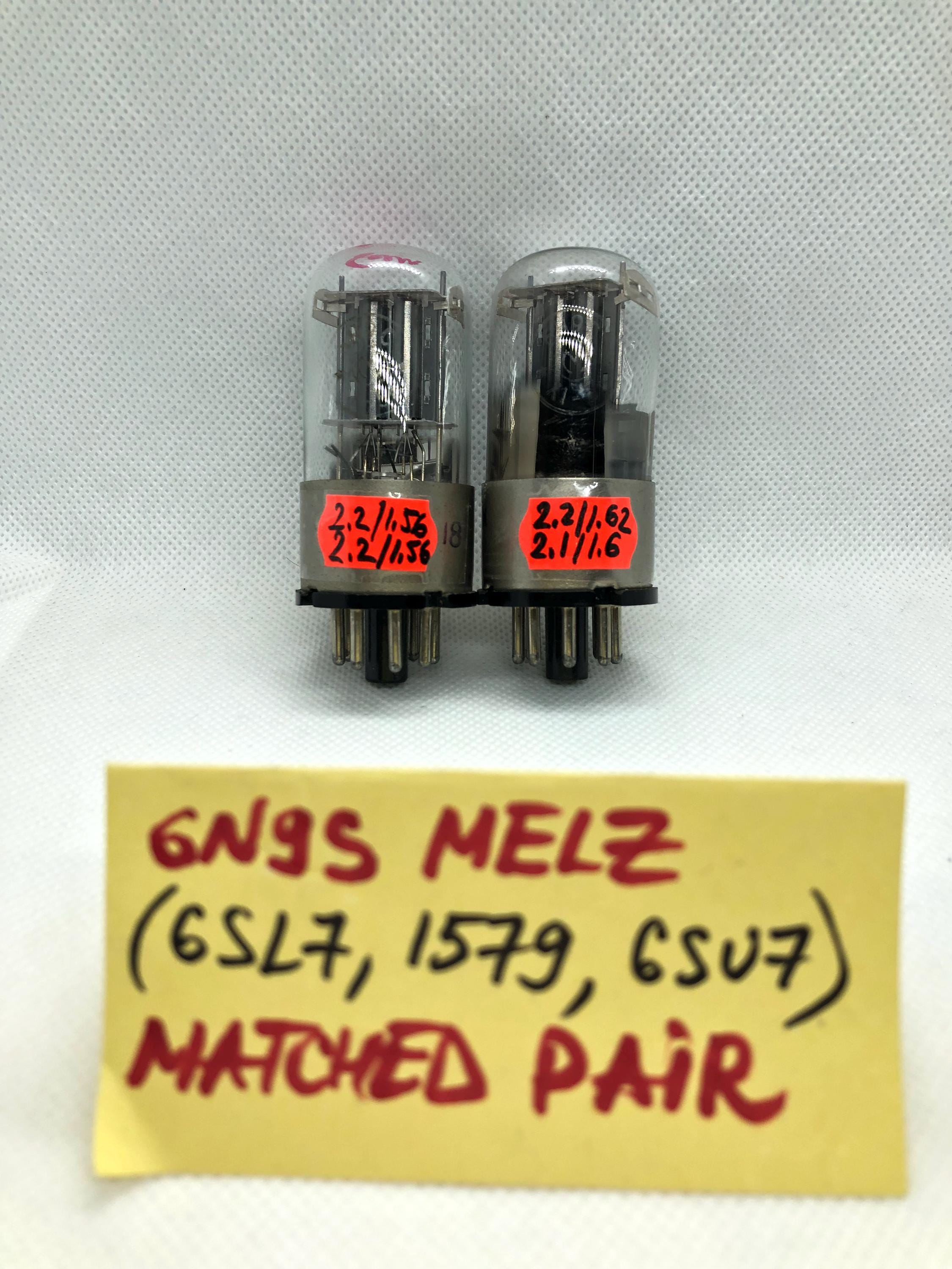2x NEW Vintage 6N9S (6SL7 6SU7 ~1579) Double Triode, METAL BASE