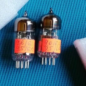 2 x 6N3P-E (6CC42, 2C51, 6385, ECC42) Double Triode (NEW, NOS, old stock) Mathced Pair