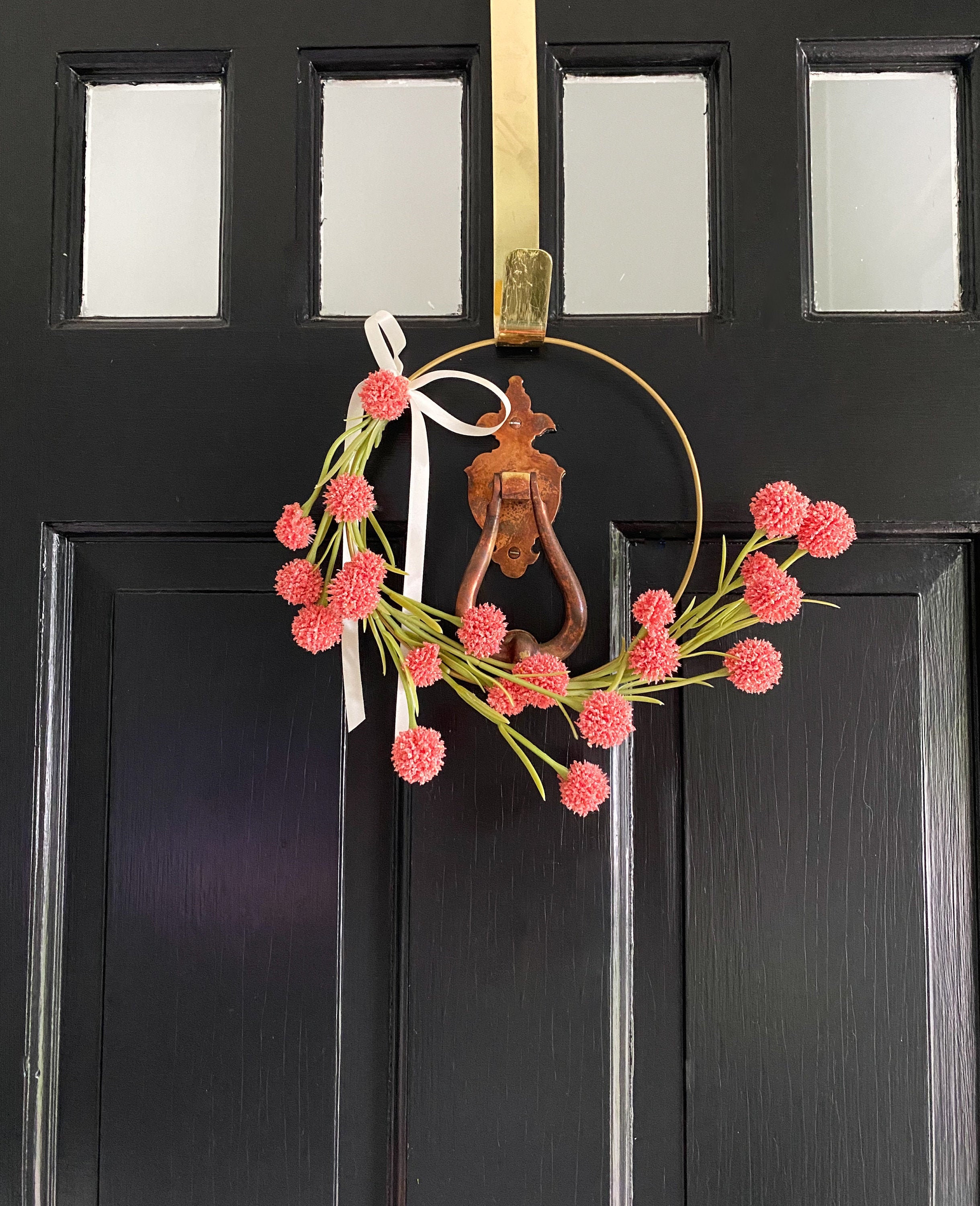 Spring Wreath for Front Door, Colorful Easter Wreath, Bright