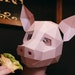Pig Mask | DIY Paper Mask, Printable Template, Papercraft, 3D Mask ...