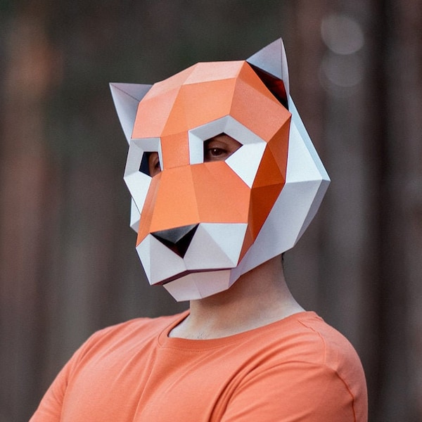 Tiger Mask Printable - Etsy