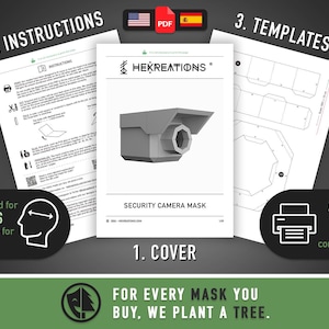 Security / Video Camera Mask, Skibidi Toilet | DIY Paper Mask ...