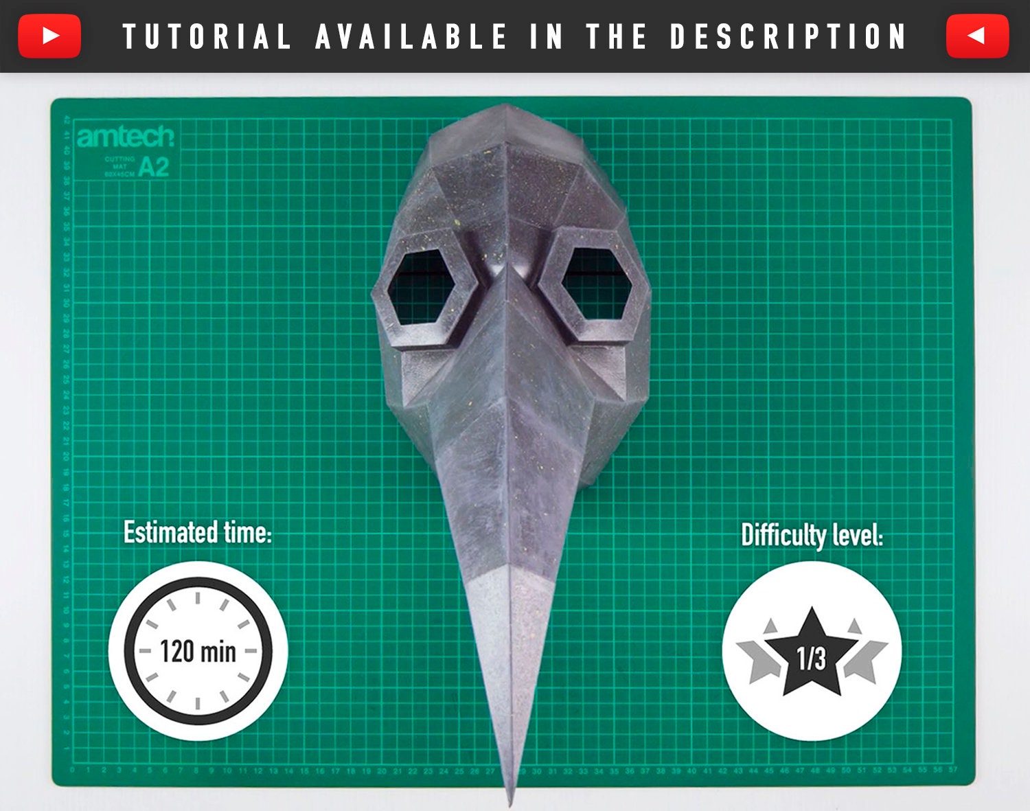 Plague Doctor Mask DIY Paper Mask Animal Mask Printable | Etsy