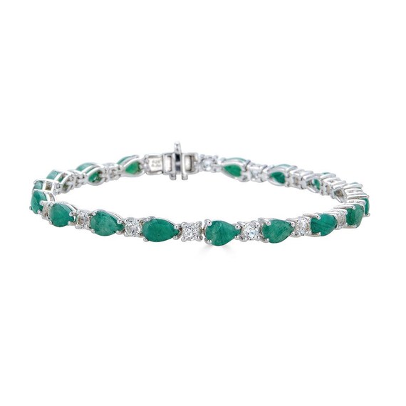 Emerald Bracelet Etsy