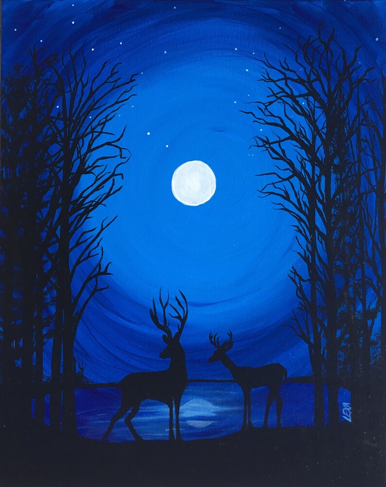 Lexa Gray Starlight Silhouette Series. the Deer. Artiststudioshop by Lexa Grey ...