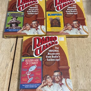 Lot Of 3 Sealed Radio Classics Original Broadcasts Cassette Tapes Golden Age.