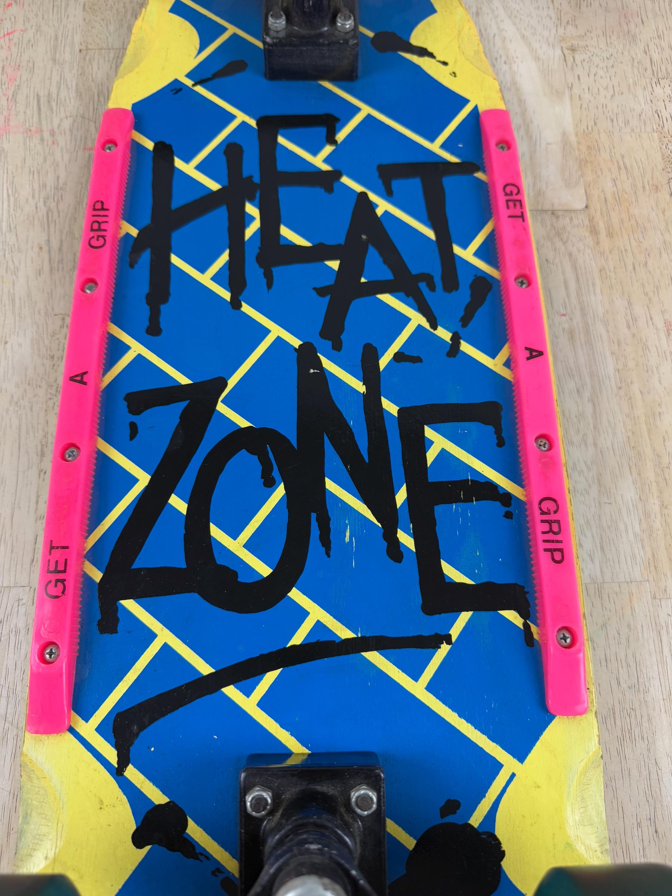 Vintage 1980's Radical Nash Heat Zone Yellow / Green XR-2 Trucks