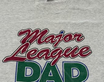 Vintage 90s Major League Dad T-Shirt - Fruit Of The Loom Made In USA - XL