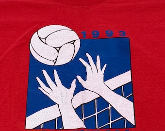 Vintage 80s USA Volleyball Olympics Long Sleeved Shirt - X-SMALL 