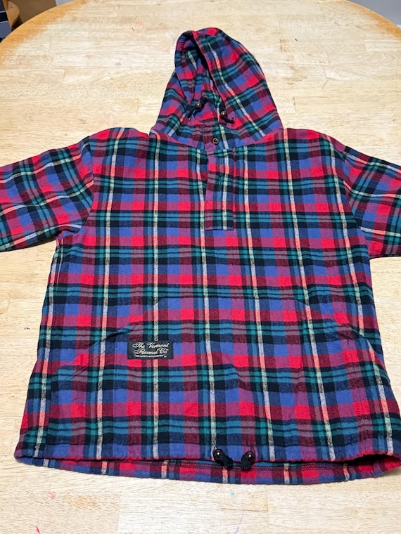 Vermont Flannel Plaid Hooded Flannel Hooded Flannel Pullover