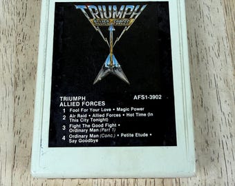 RARE  Triumph - Allied Forces 8-Track Tape RCA  AFS1-3902 Rock Metal *Untested*