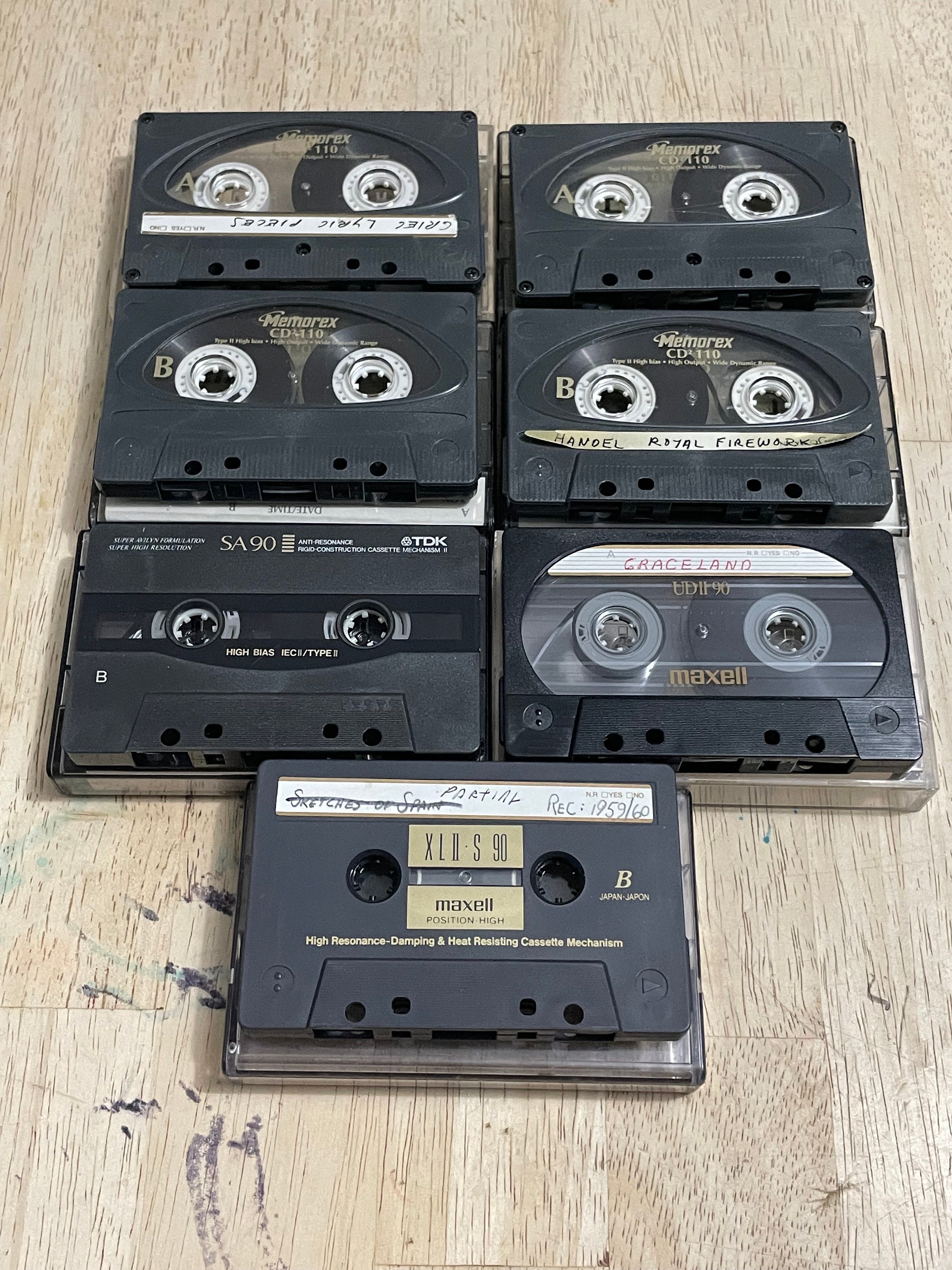 Cassette de musique, cassette audio, SA90, cassette audio