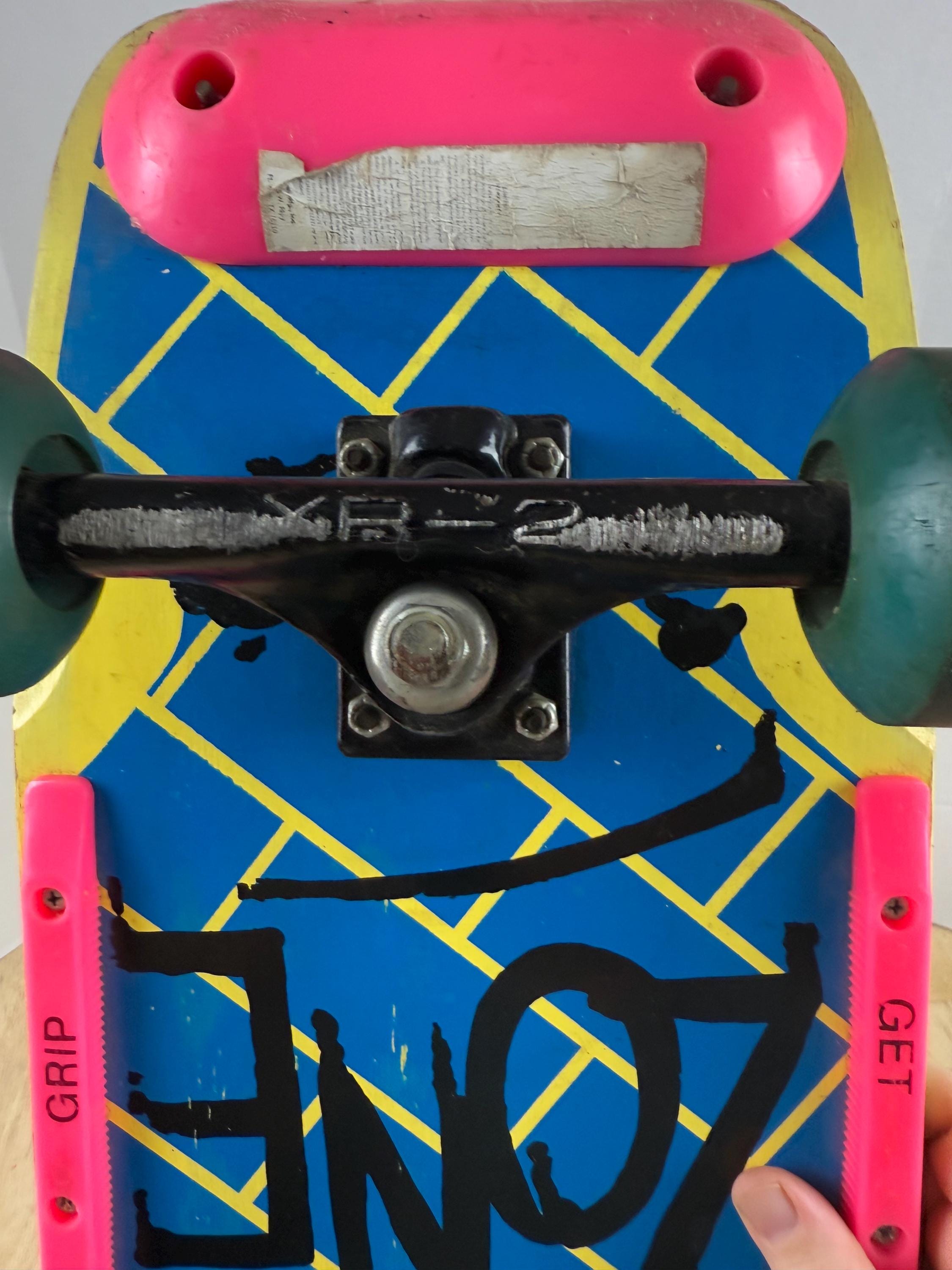 Vintage 1980's Radical Nash Heat Zone Yellow / Green XR-2 Trucks