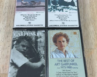 Lot of 4 Art Garfunkel Cassette Tapes (Breakaway, Garfunkel, Watermark, Lefty).