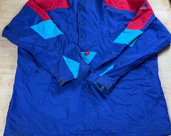 Chaqueta anorak vintage The North Face Extreme para hombre, talla XL, años 90, color block.