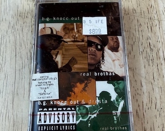 SEALED B.G. Knocc Out & Dresta Real Brothas Cassette Tape  Gangsta Rap New 90s.