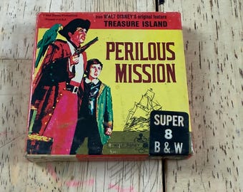 Walt Disney La Isla del Tesoro Misión Peligrosa Película Super 8 - SIN PROBAR B & N.
