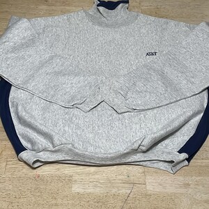 Vintage AT&T Embroidered Turtleneck Sweatshirt Sz XL Made In USA.