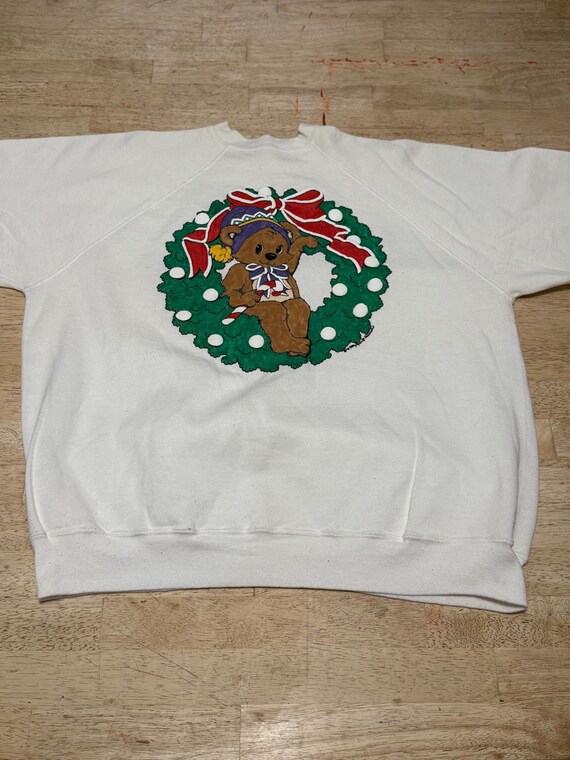 Vintage 90s Home Made Teddy Bear Printable Christ… - image 2