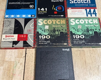 Vintage Scotch Reel to Reel Tape Lot - Mixed Types, Untested
