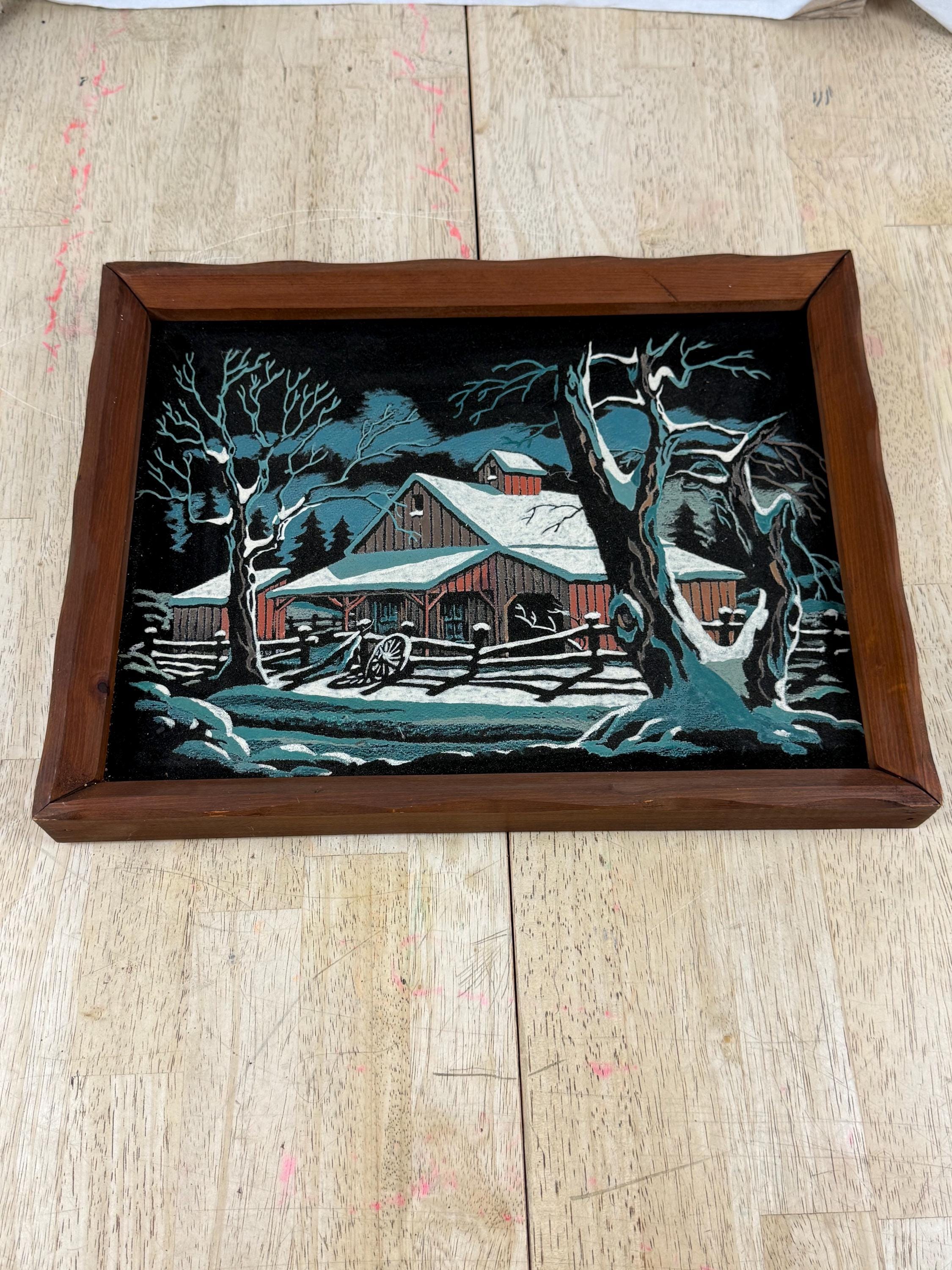 70's velvet painting - Etsy 日本
