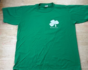 Vintage Shamrock’s Irish Bar Myrtle Beach SC Jerzees Sz XL USA 90s Single Stitch.