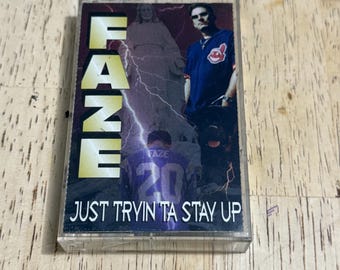 Faze - Just Tryin Ta Stay Up Cassette Tape Grapetree Records Hip-Hop Rap 90s.