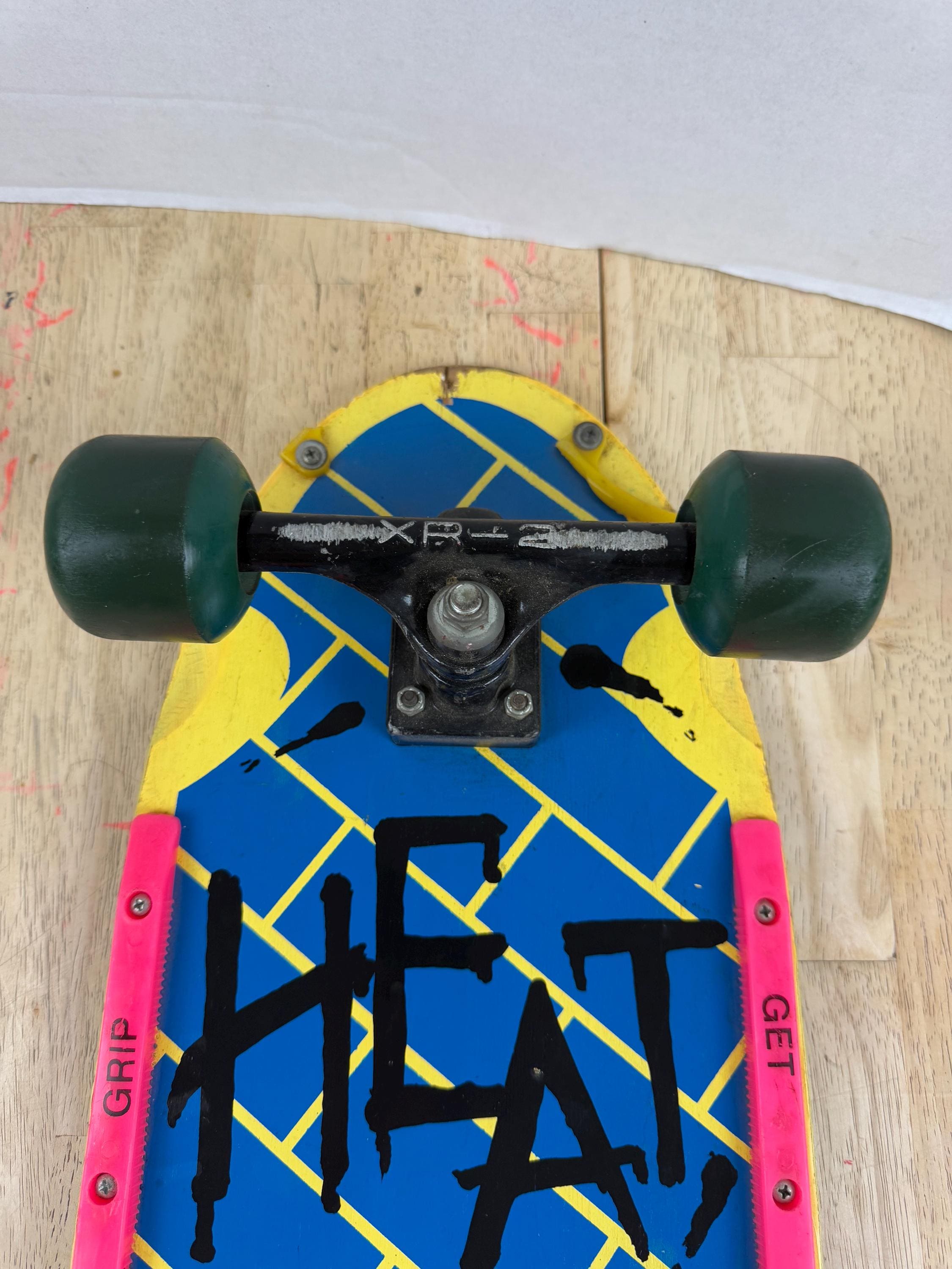 Vintage 1980's Radical Nash Heat Zone Yellow / Green XR-2 Trucks