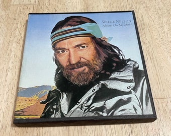 Willie Nelson: Immer in meinem Kopf (1982) Reel 3,75 ips 4-Spur-Stereo + Lot von 7 gemischten 45er Jahren