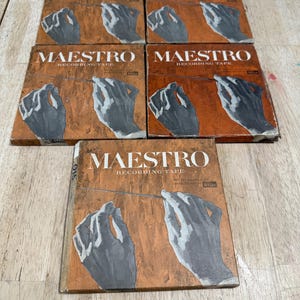 Lot of 5 Used MAESTRO 7” Reel to Reel Tape - 2400 Ft