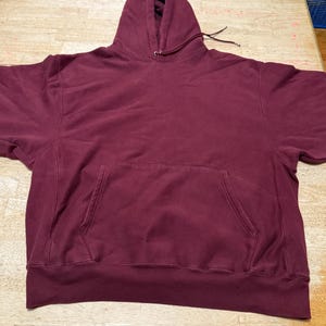 Vintage CHAMPION Reverse Weave Blank Pullover Hoodie Sweatshirt 2000s Sz XL.