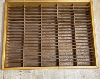 Napa Valley Box Company - Étagère de rangement pour cassettes en bois, 100 emplacements, 10