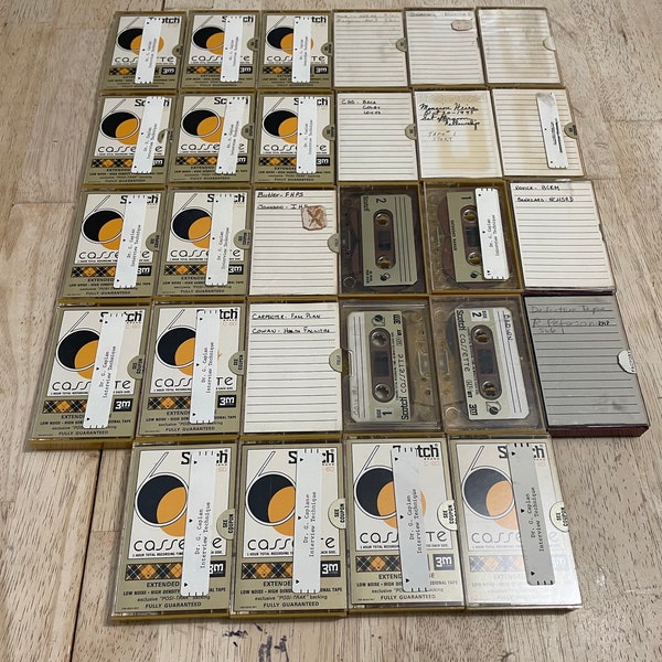 Lot of 28 Scotch C-60 C-90 High Energy Cassette Tapes Gold Sold As Blank Type 1.