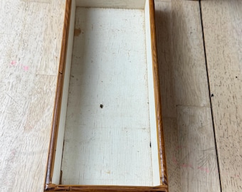 Bandeja para casetes de madera mediana, hecha a mano: capacidad para 18 cintas.