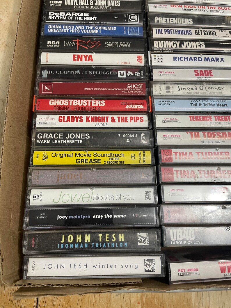 Cassette Tapes 80s 90s Pop R&B and Dance Cassette Tapes 2.99 Etsy